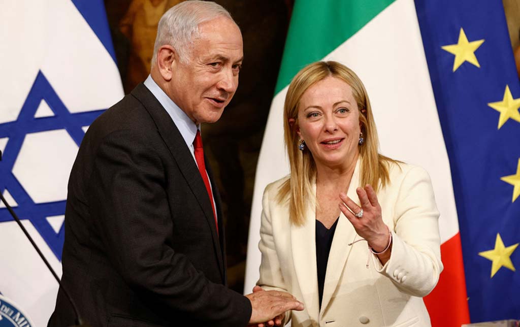 জর্জিয়া মেলোনি ও নেতানিয়াহু